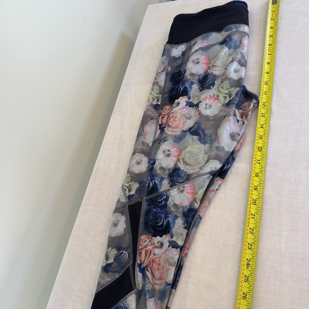 Floral Leggings Womens Feminine Yoga Pilates Girly 0018 - Picture 14 of 16